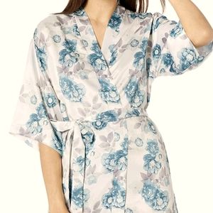 Linea Donatella Brenna Robe. Ivory Floral print SM